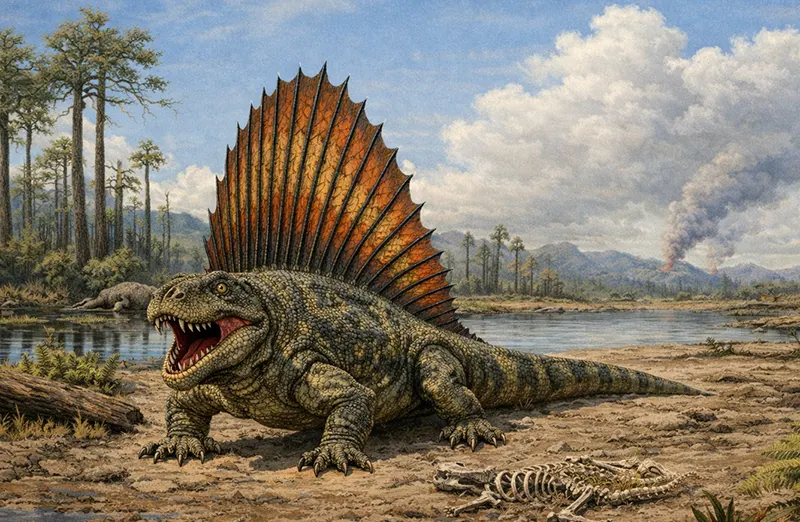 ディメトロドン 復元図