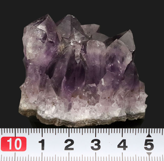 ナチュラルなクラスター！ブラジル産の天然アメシスト（Amethyst）の原石（その7）