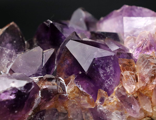 紫水晶と銀色の重たい石 - 置物
