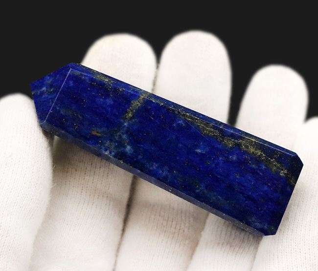 上質アフガン産！夜空を思わせる美しい模様が特徴のラピスラズリ（Lapis lazuli）のタワー型標本（その3）