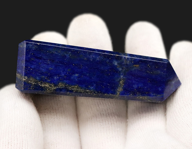 上質アフガン産！夜空を思わせる美しい模様が特徴のラピスラズリ（Lapis lazuli）のタワー型標本（その4）