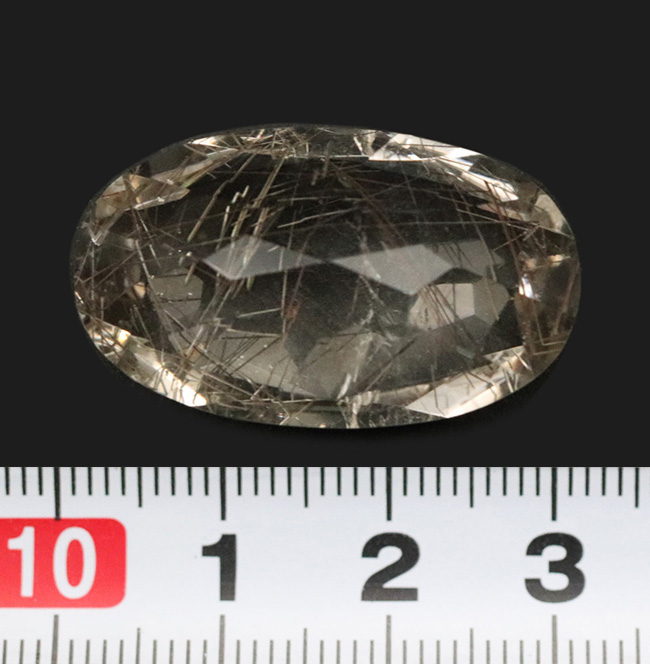 ジェムカット仕上げ！「天使の髪の毛」に例えられる、非常に美しいルチルクォーツ（Rutilated Quartz）（その7）