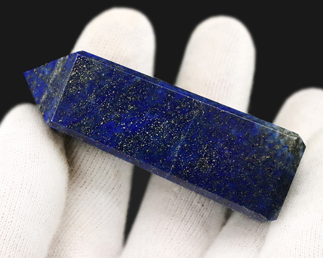 まるでミニチュア宇宙！鉱物コレクターに高い人気を博す天然石、ラピスラズリ（Lapis lazuli）。オベリスク型にカットされたアフガニスタン産標本！（その5）