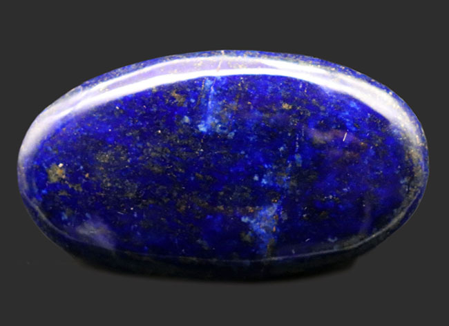 ディープブルー！世界的産地、アフガニスタンで採集された、瑠璃色に輝く天然ラピスラズリ（Lapis lazuli）のカボション（磨き石）