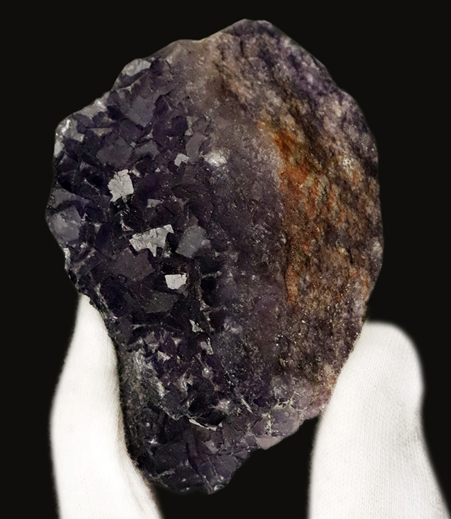 ズッシリ手のひらサイズ！イリノイ州ショーニータウン（Shawneetown）産のフローライト（Fluorite）の原石（その2）