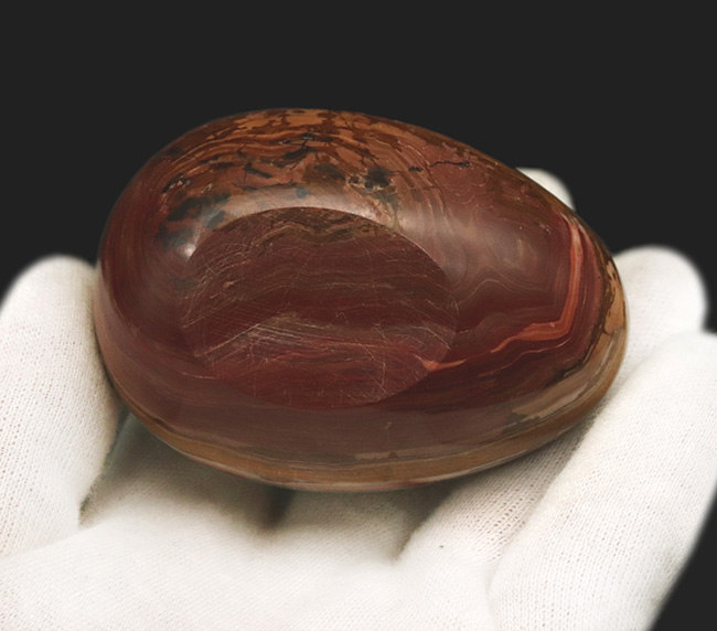 エッグアイ！目玉の親父のような、7センチ級の大きな卵型の縞瑪瑙（メノウ・Agate）（その7）